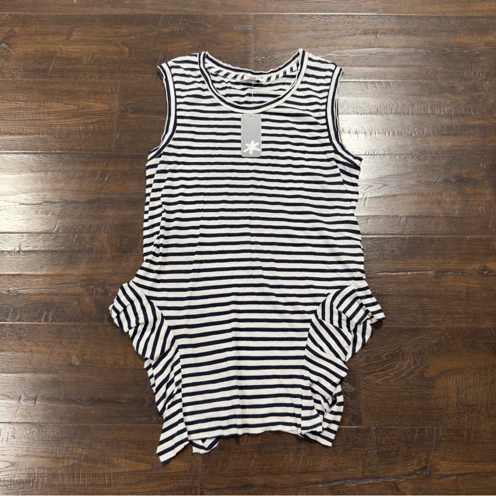 Splendid Navy Striped Sleeveless Tank Top Size XS Women